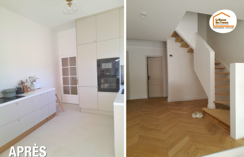  rénovation maison près de Gex, rénovation salon Gex, rénovation séjour maison, rénovation cuisine Pays de Gex, modernisation maison