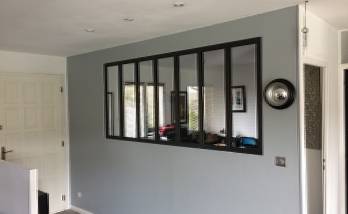 Rénovation intérieure maison plain-pied - création verrière sur soubassement - Cergy - 95000 -