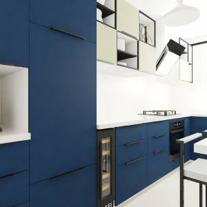 cuisine moderne 9m² Montigny-le-Bretonneux – Sabrina Lo-Hive Nam