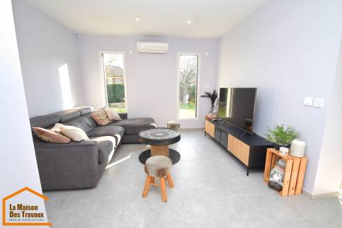 extension de maison salon