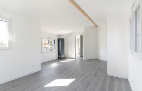 Surélévation de maison en ossature bois à Vertou