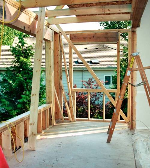 surelevation sur terrasse