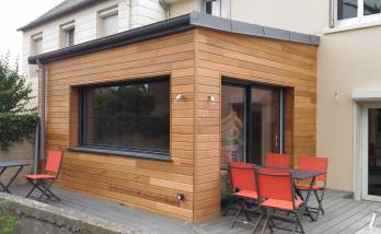 Extension Bois à ossature bois à Ploufragan