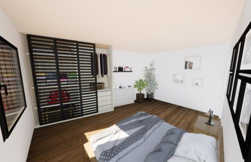 Surélévation en ossature bois à Vertou - visualisation après travaux