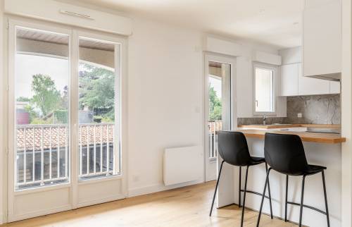 Rénovation d'un appartement à La Haie-Fouassière 44690-salon-cuisine