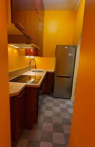 une cuisine en longueur dans la continuité de la salle à manger - Paris Monceau