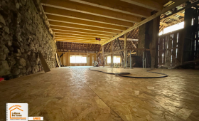  travaux rénovation structure, consolidation plancher habitation, création espace mezzanine, rénovation grange ancienne Savoie, courtier travaux rénovation Combloux