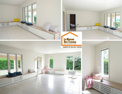 Rénovation de maison avec aménagement de salon - Solliès-Pont 83210