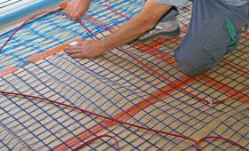 installation d'un plancher chauffant électrique