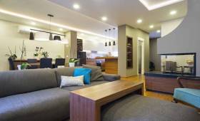 Nouveau séjour avec LED au plafond