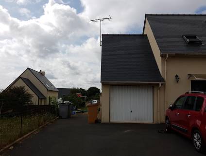 Avant travaux de maçonnerie et de construction du garage