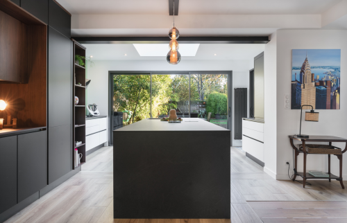 Rénovation de la pièce de vie cuisine et salon à Vertou (44120)