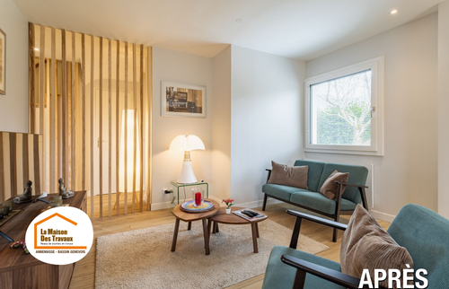 rénovation maison individuelle, rénovation pièce de vie, transformation intérieure, rénovation sur-mesure, rénovation salon