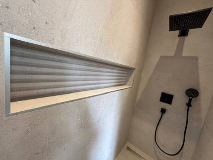 Création de salle de bain avec aménagement de niche murale dans la douche - Nantes 44000