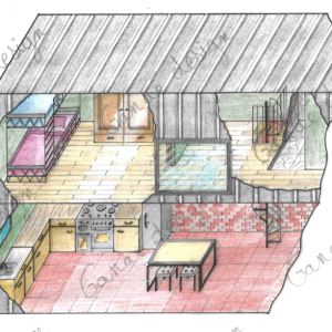 conception d’un espace de vie compact et moderne dans un conteneur – Gaëlle Simon architecte