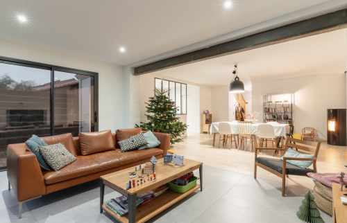 Extension de maison pour créer un salon séjour spacieux à Vertou