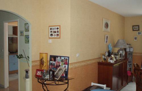 Les cloisons de la cuisine avant les travaux