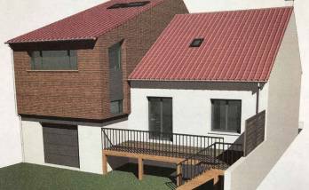 plan 3D extension de maison - Aix-les-Bains (73)  