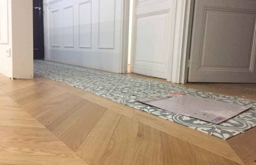 Les carreaux sont parfaitement intégrés