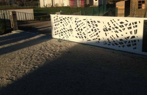 Installation d'un portail motorisé