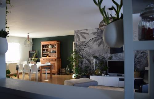 Effet de profondeur avec le vert sapin