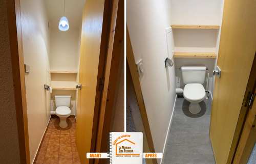  La Maison des Travaux Moûtiers, rénovation appartement Moûtiers, rénovation salle de bains Moûtiers, parquet PVC Moûtiers, crédence cuisine Moûtiers