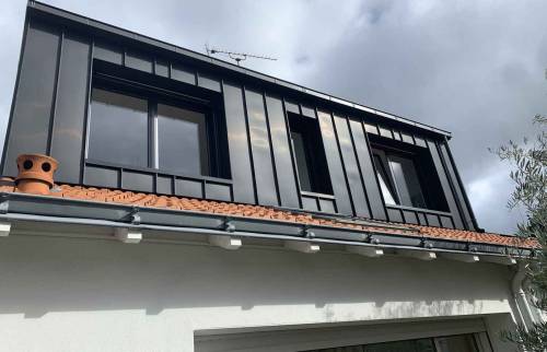 Création d'une lucarne en zinc à Vertou