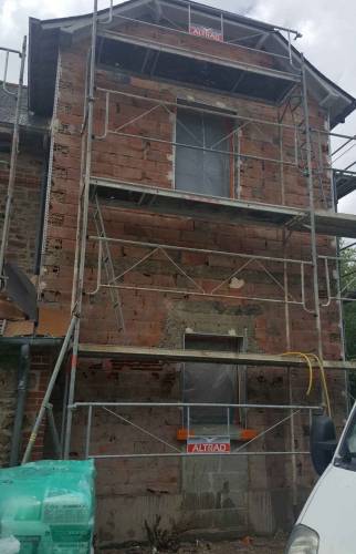 Ravalement - enduis gratté - maisons Saint-Briac (avant travaux)