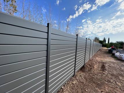 installaton de clôture de jardin