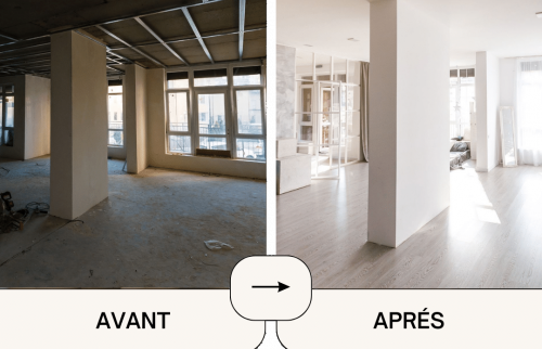 avant/aprés, rénovation d'appartement proche de Bayonne
