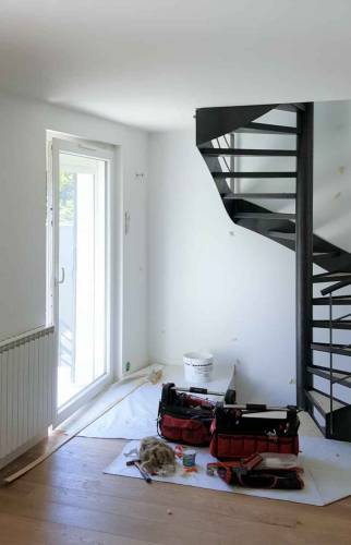 Réalisation d'un Escalier double - Lyon / Villeurbanne - Finitions