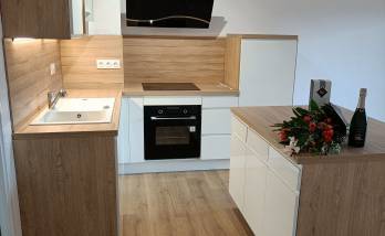 agrandissement cuisine avec un ilot central