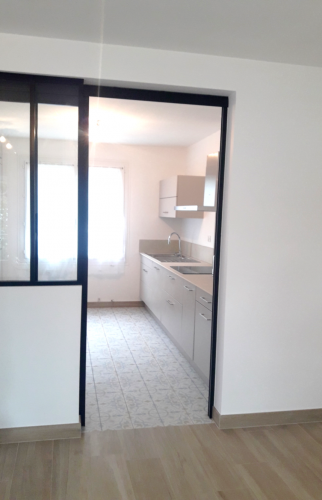 délimitation décor parquet et carreaux de ciment