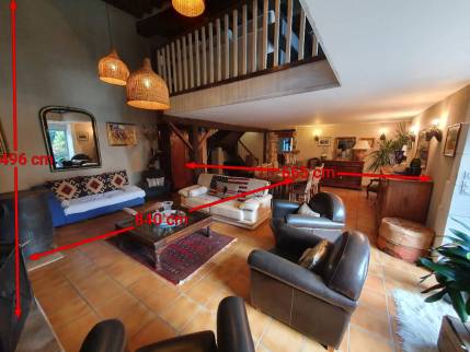 Prise de mesure du salon