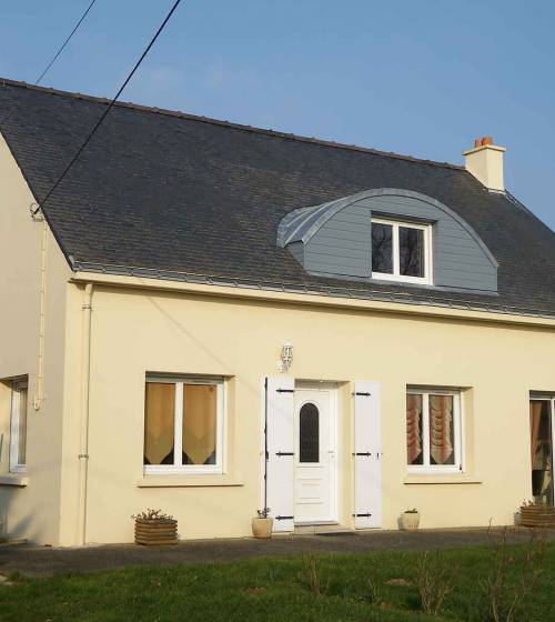 Avancée de toit en zinc