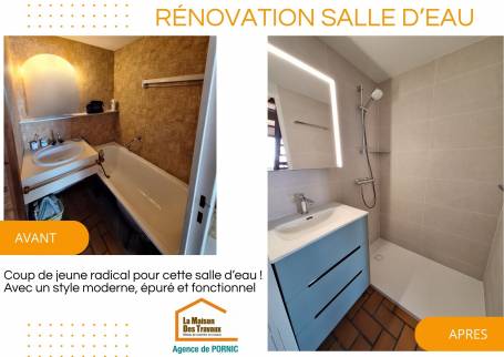 Rénovation de salle de bain dans une résidence secondaire - Pornic 44210