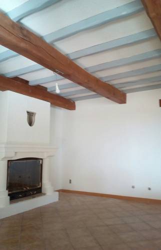 Rénovation rez-de-chaussée papier peint crépi peinture chevrons pavillon Aubagne -13400 -