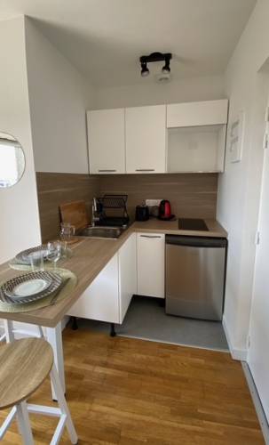 Création de cuisine dans un studio rénové - Nantes 44