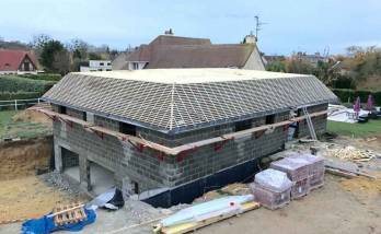 Changement de la couverture d'une maison à Deauville