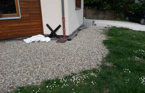 Avant les travaux : Descente d'eaux pluviales à prendre en compte