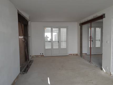 Rénovation de salon avec ouverture de mur porteur - Lagnieu 01