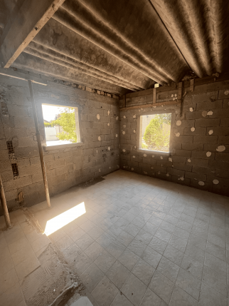 Reconstruction neuve en cours après travaux de démolition de maison - Montélier 26120