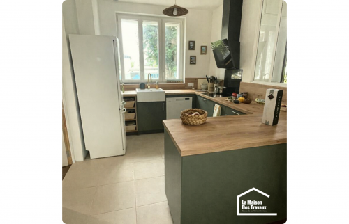 Plan de travail en bois