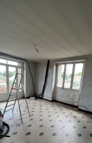 Rénovation énergétique d'une maison à Remouillé - Début des travaux