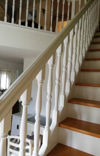 escalier peint blanc 2