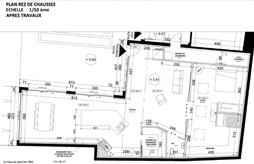 Plan d'exécution de cuisine 