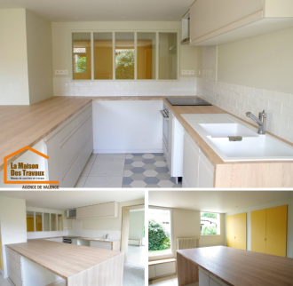 Rénovation de maison avec nouvelle cuisine équipée - Romans sur Isère 26100