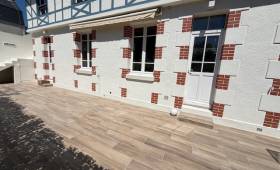 La terrasse carrelée