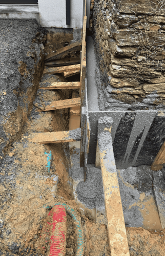 Travaux d’étanchéité et de drainage des murs périphériques à Sautron 5