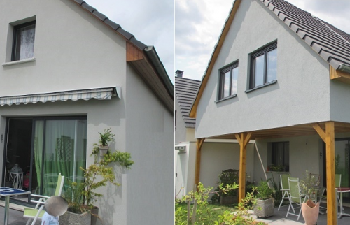 Construction d'une extension par le haut